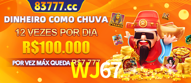 Banner do programa de recompensas Recomende para amigos do WJ67, detalhando os bônus por convidar amigos, com prêmios que chegam a R$288.888.