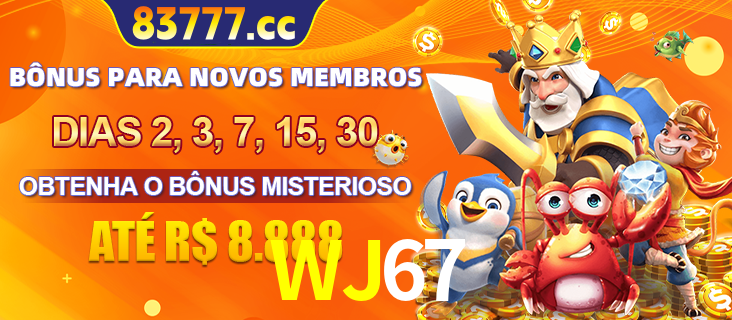 Anúncio dos benefícios para Membro VIP Sênior na plataforma WJ67, incluindo bônus promocionais, semanais e mensais, ilustrado com o personagem Fortune Tiger.
